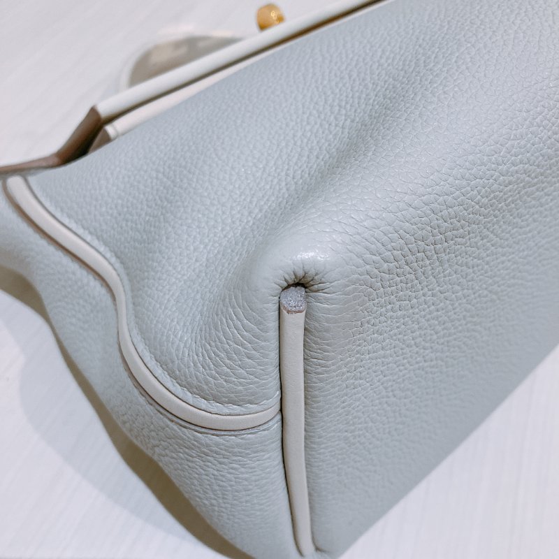 TK1896 Hermes 愛馬仕 單肩 手挽 手拎 冰川灰 奶油白 休閑 慵懶感 2424 29cm 8L Beton x I2 Nata xGHW Togo and Swift-5