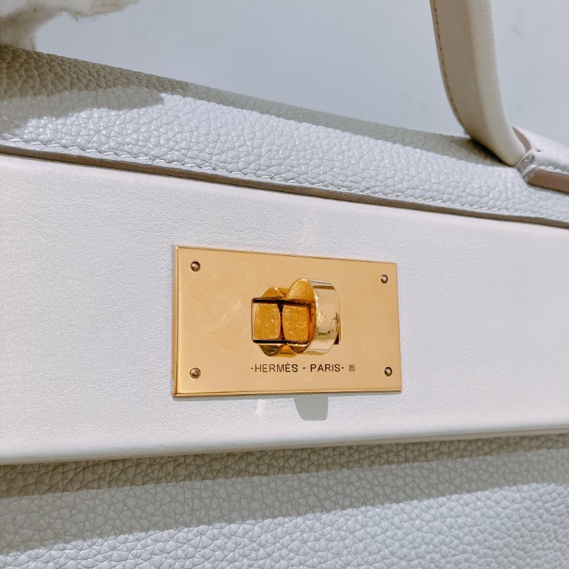 TK1896 Hermes 愛馬仕 單肩 手挽 手拎 冰川灰 奶油白 休閑 慵懶感 2424 29cm 8L Beton x I2 Nata xGHW Togo and Swift-10