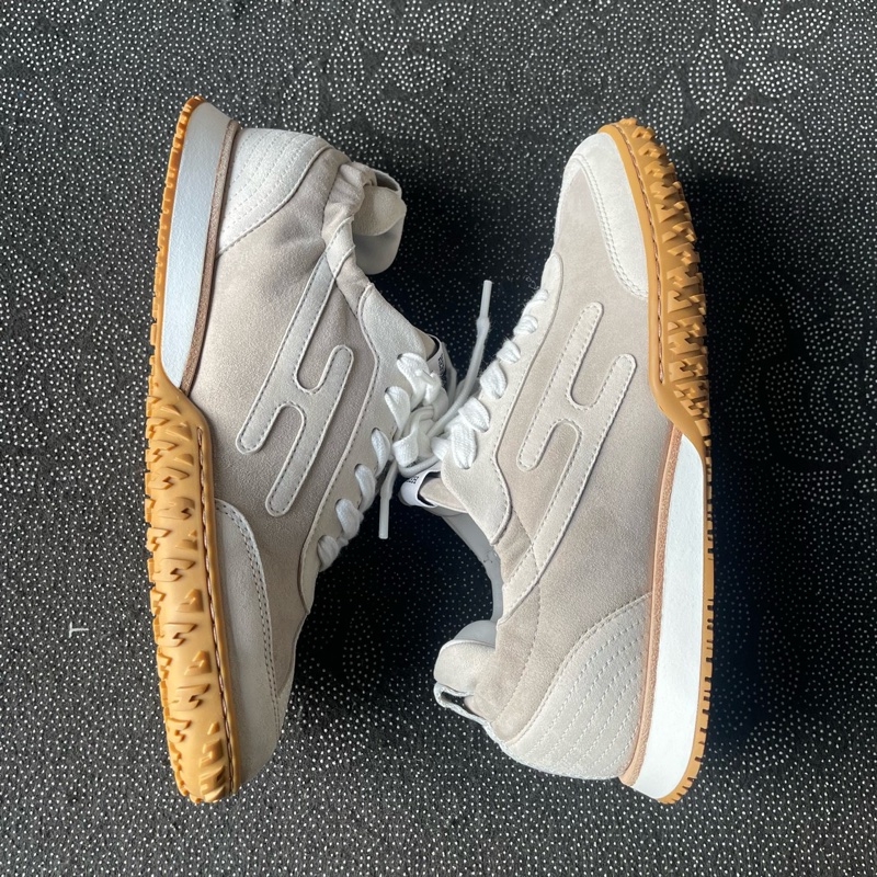 99新hy0078 愛馬仕jet德訓鞋米白色36碼-9