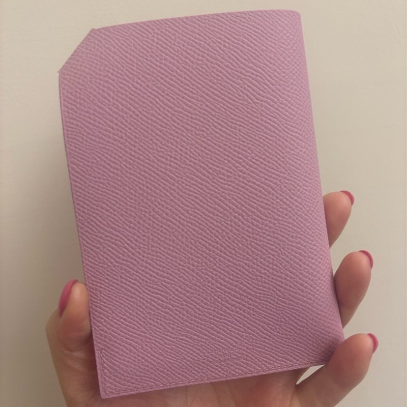 現貨商品 全新商品 台灣專櫃 正貨商品 Hermes 錦葵紫X9護照套-15