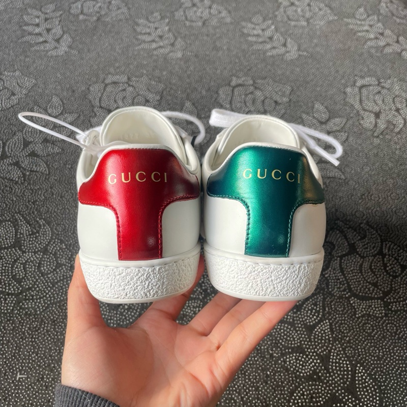 99新 02012 gucci蘋果小白鞋35碼無盒-2