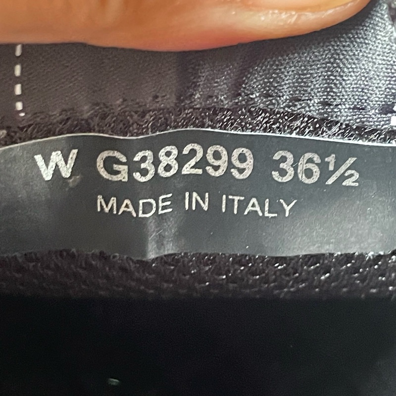 98新 hy0079 chanel米白黑運動鞋36.5碼無盒-5