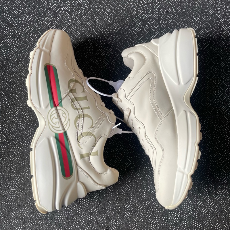 99新02040 gucci腰帶老爹鞋38碼無盒，-6