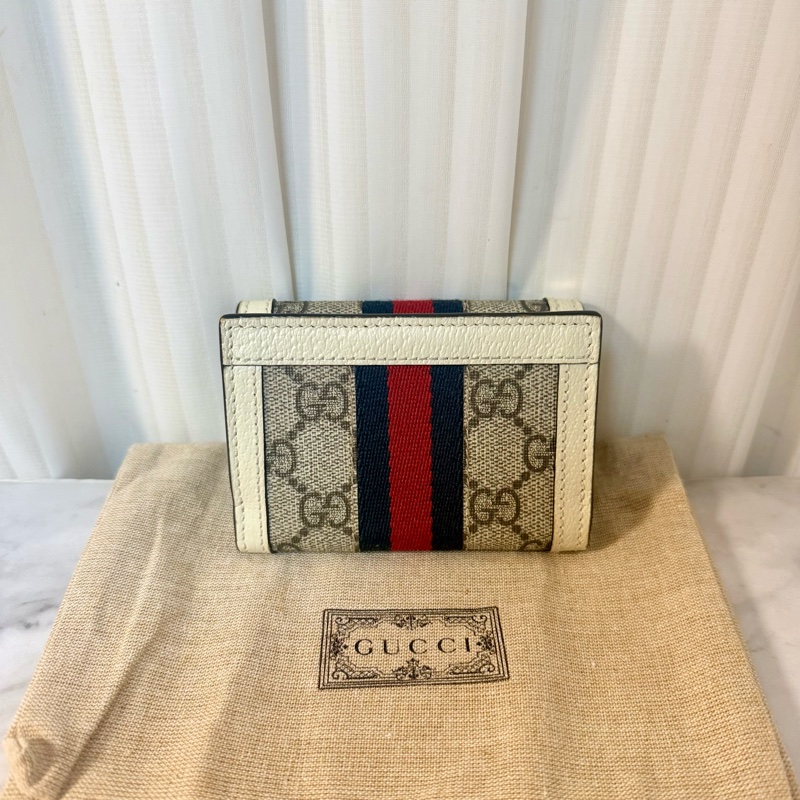 ✔️ GUCCI Ophidia GG Supreme 帆布三折短夾-3