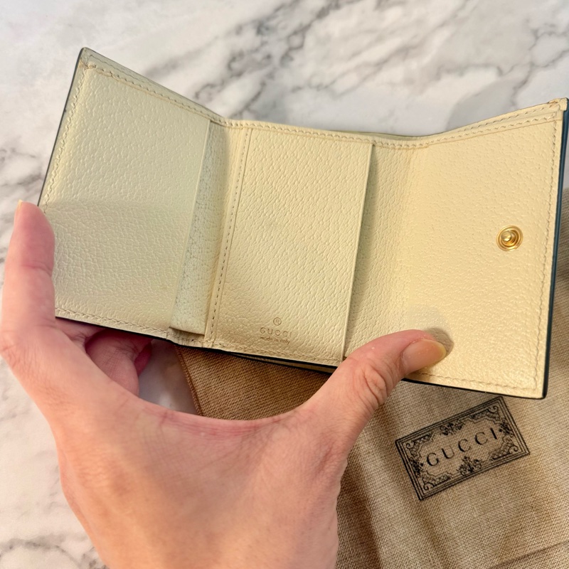 ✔️ GUCCI Ophidia GG Supreme 帆布三折短夾-13