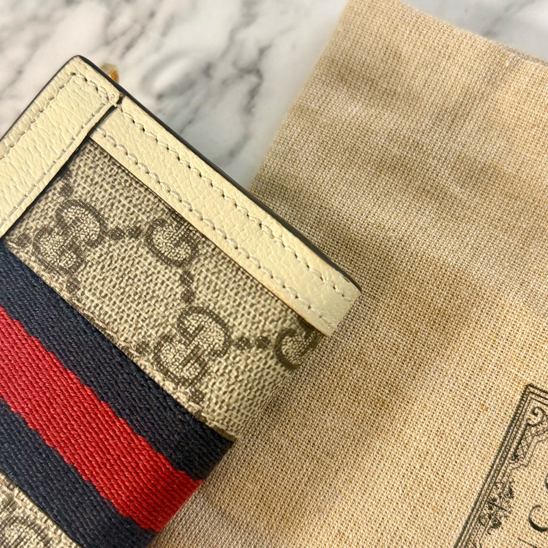 ✔️ GUCCI Ophidia GG Supreme 帆布三折短夾-21