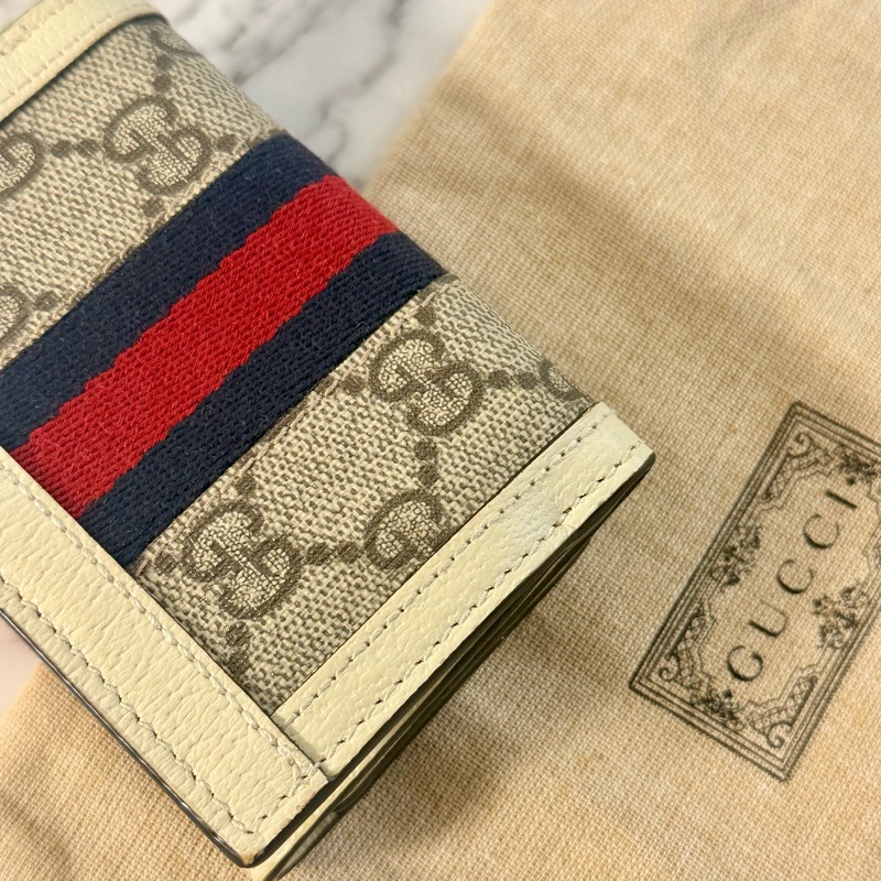 ✔️ GUCCI Ophidia GG Supreme 帆布三折短夾-22