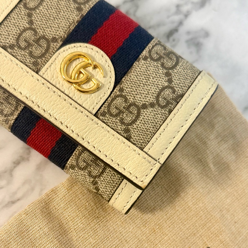 ✔️ GUCCI Ophidia GG Supreme 帆布三折短夾-26