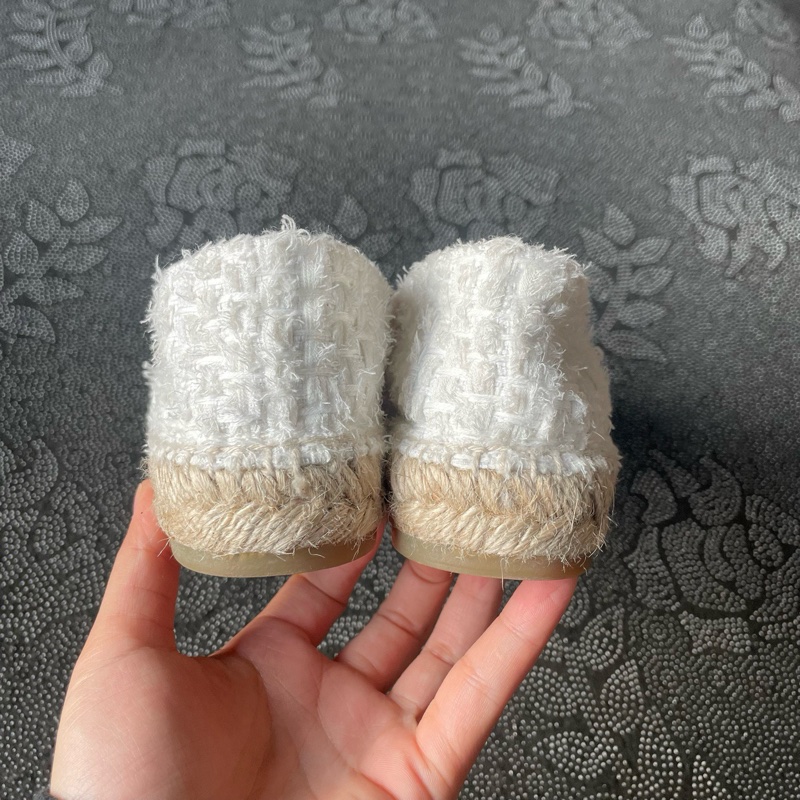 98新 02045 chanel米白編織漁夫鞋37碼無盒-2