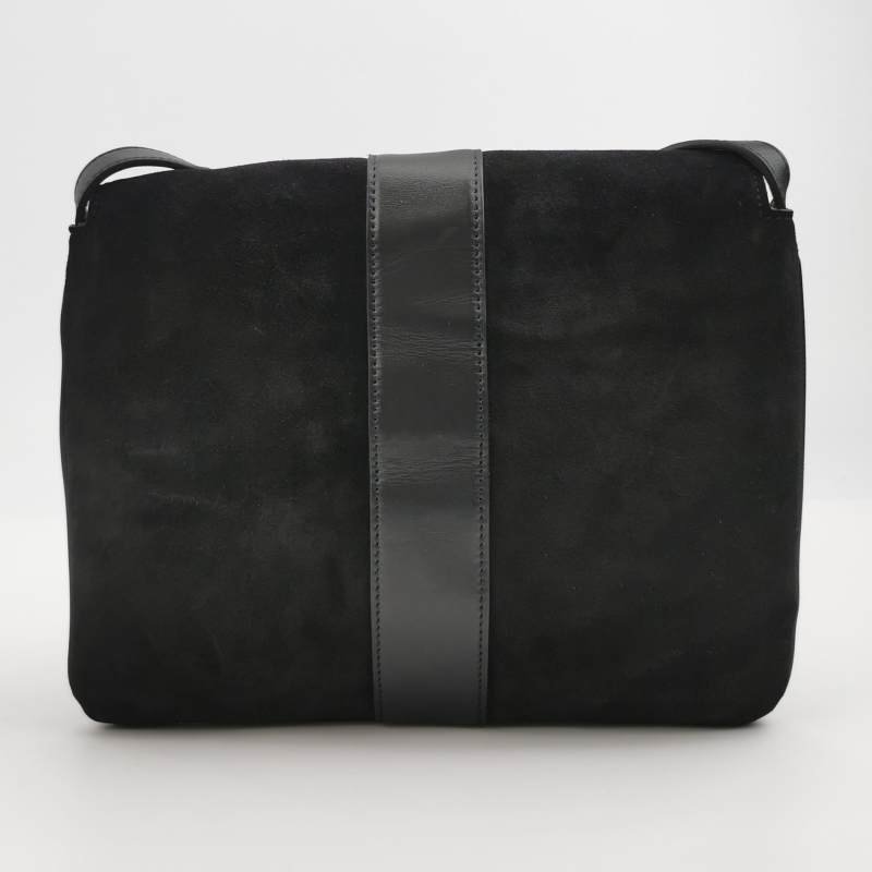 Gucci Arli 牛皮翻毛皮雙G標誌斜挎單肩包-4