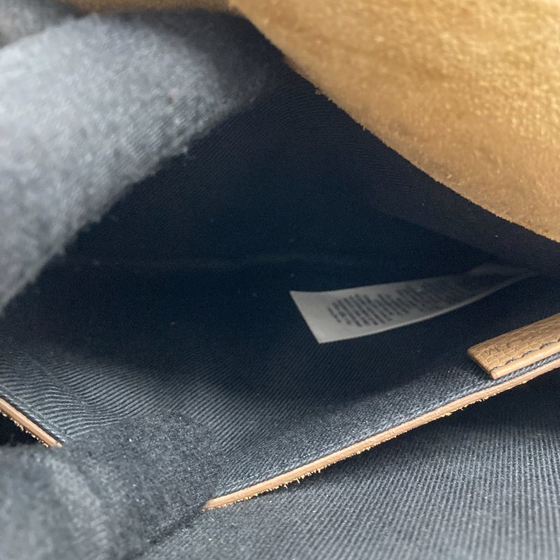 BURBERRY 巴寶莉 Small Macken 棉麻 牛皮 肩背包 棕色格紋 金釦-8