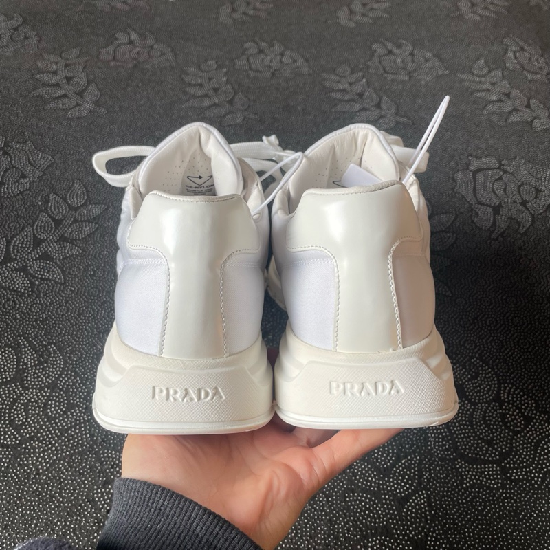 99新 02041 prada白色運動鞋42.5碼無盒-2