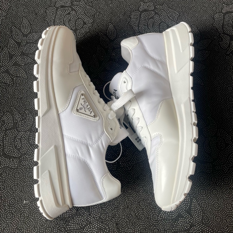 99新 02041 prada白色運動鞋42.5碼無盒-5