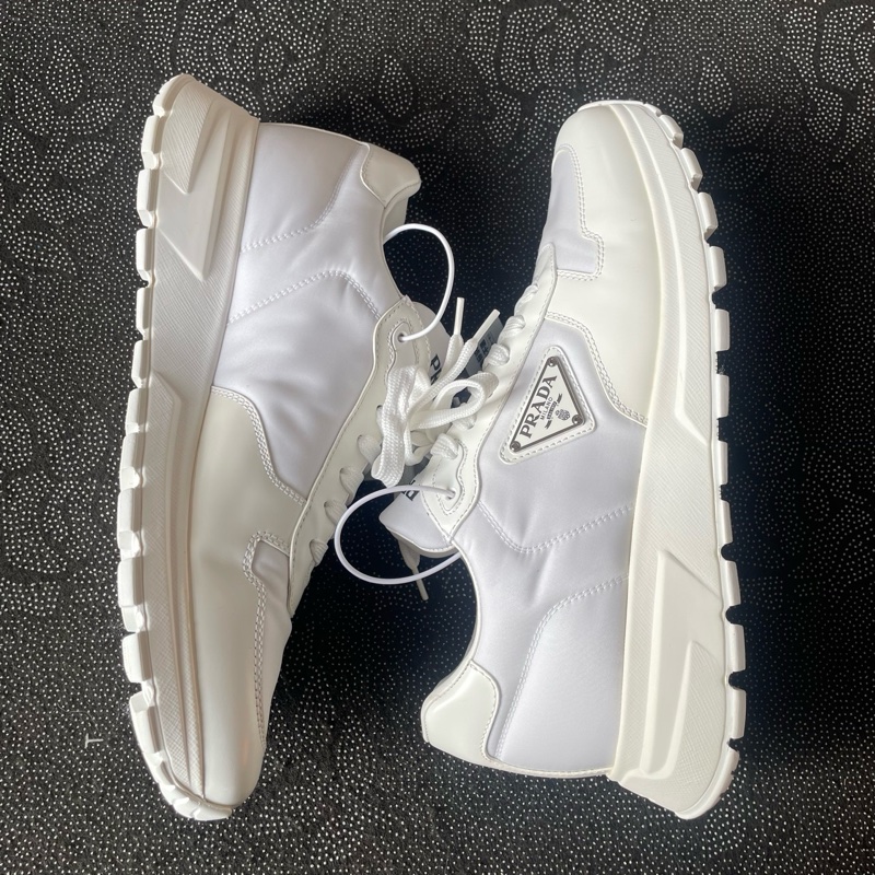 99新 02041 prada白色運動鞋42.5碼無盒-8