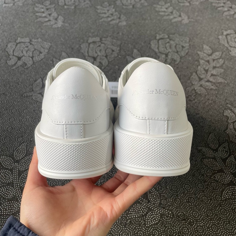 99新 02011 麥昆純白皮面小白鞋38碼無盒，成色充新穿一次-2