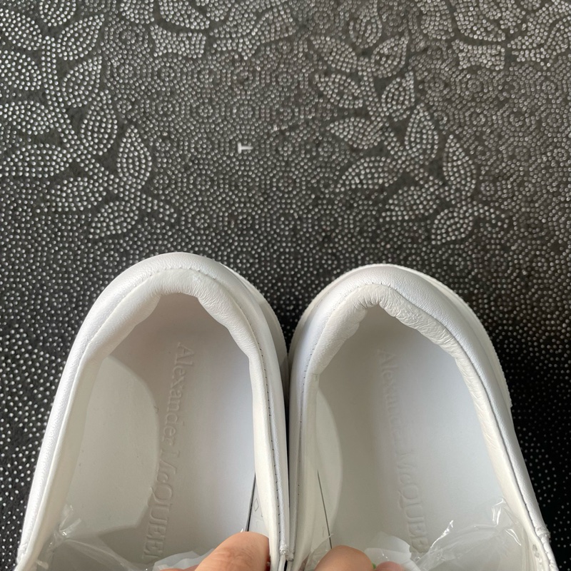 99新 02011 麥昆純白皮面小白鞋38碼無盒，成色充新穿一次-8