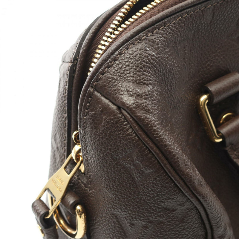 路易威登 Speedy Bandouliere 25 手提包，皮革，Monogram Empreinte 印花，女士，棕色，M40761-6