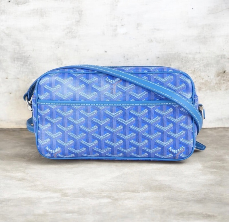 「JL精品代購」98新 Goyard 相機包 天空藍-0