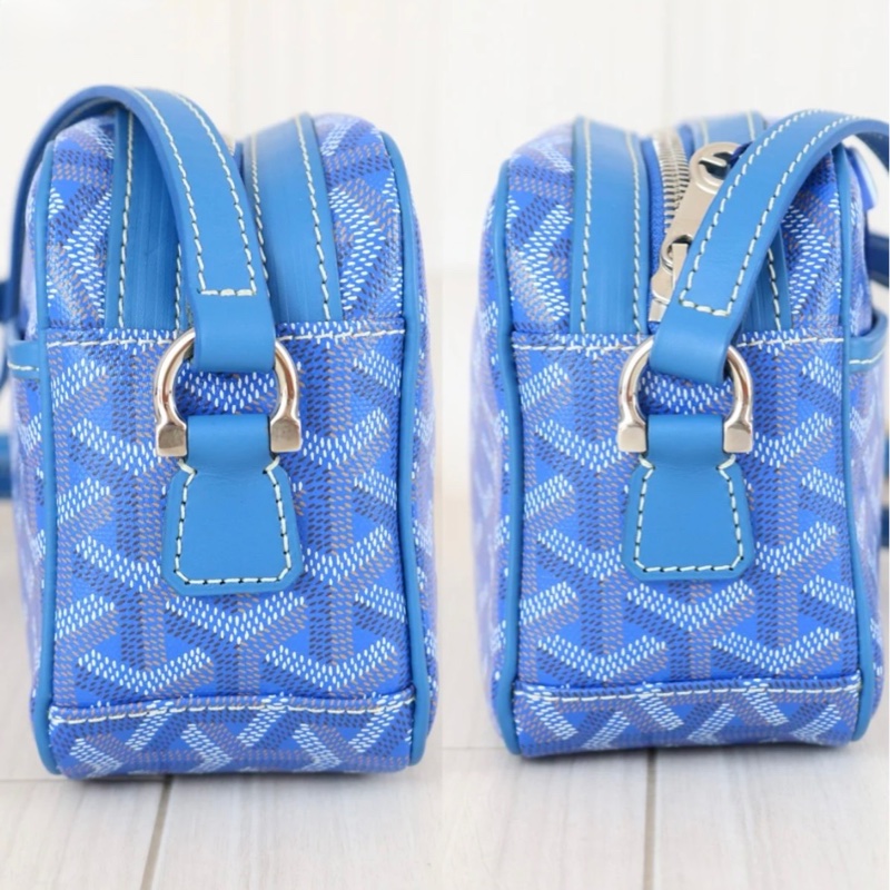「JL精品代購」98新 Goyard 相機包 天空藍-3