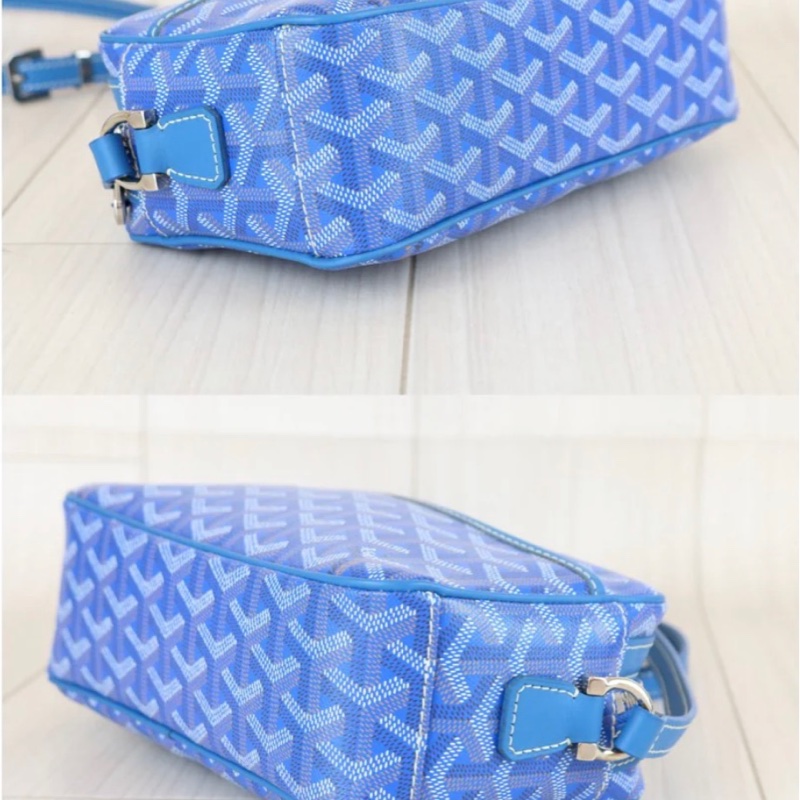 「JL精品代購」98新 Goyard 相機包 天空藍-5