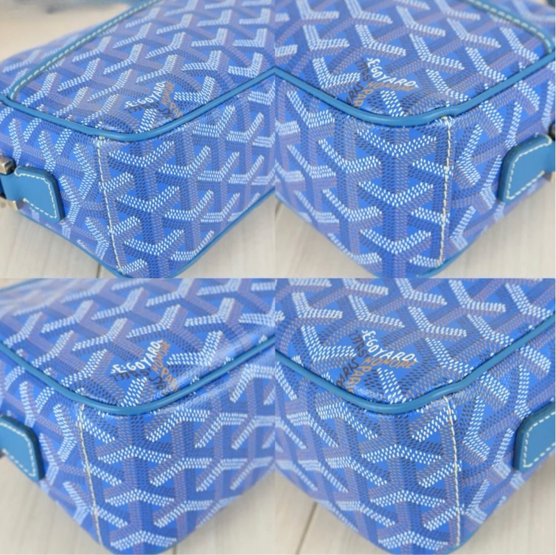 「JL精品代購」98新 Goyard 相機包 天空藍-6