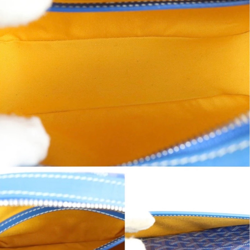 「JL精品代購」98新 Goyard 相機包 天空藍-7