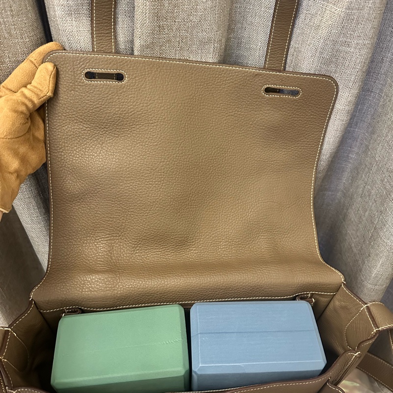 Hermes Steve34大象灰 經典雙扣Bag 罕見五角🌟🌟刻印-11