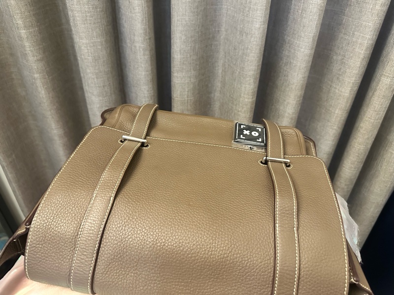 Hermes Steve34大象灰 經典雙扣Bag 罕見五角🌟🌟刻印-12