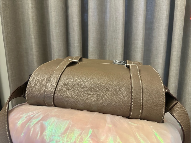 Hermes Steve34大象灰 經典雙扣Bag 罕見五角🌟🌟刻印-13