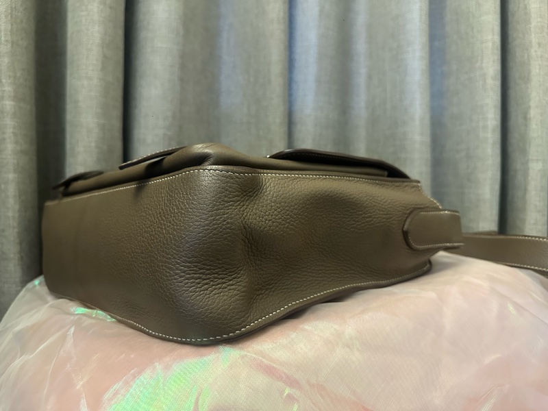 Hermes Steve34大象灰 經典雙扣Bag 罕見五角🌟🌟刻印-15