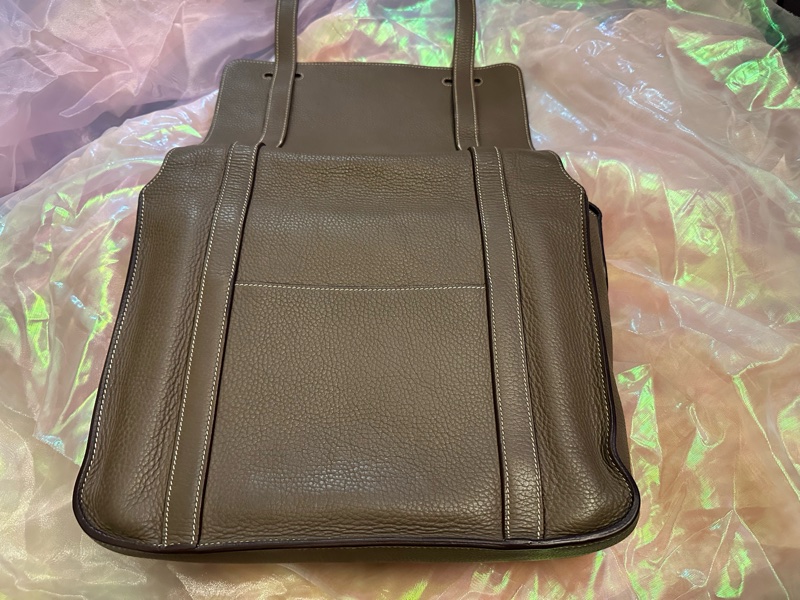 Hermes Steve34大象灰 經典雙扣Bag 罕見五角🌟🌟刻印-18