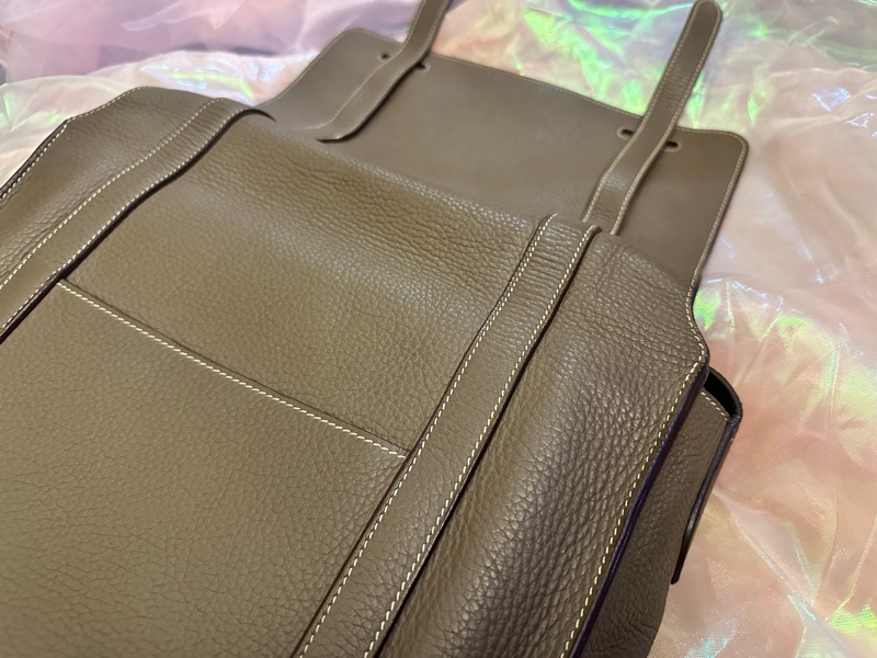 Hermes Steve34大象灰 經典雙扣Bag 罕見五角🌟🌟刻印-19