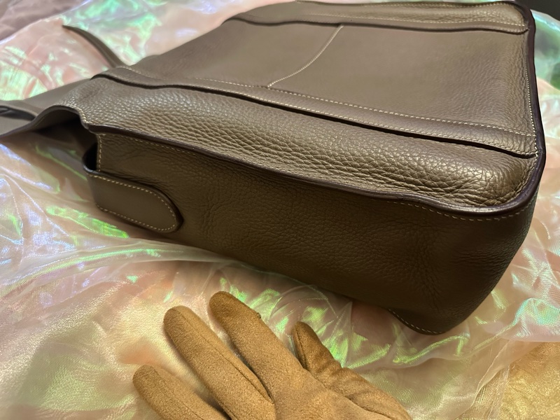 Hermes Steve34大象灰 經典雙扣Bag 罕見五角🌟🌟刻印-21