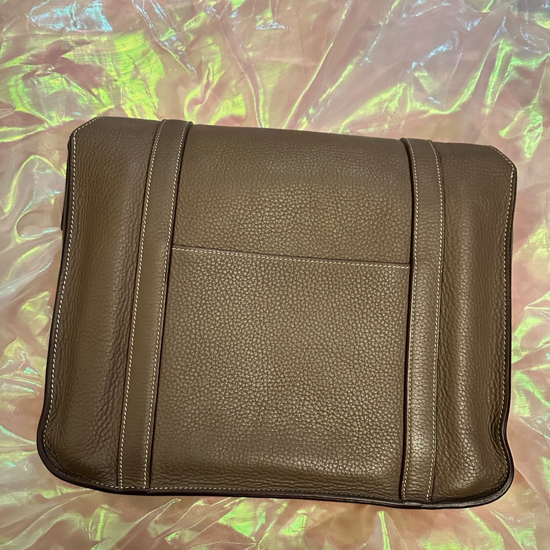 Hermes Steve34大象灰 經典雙扣Bag 罕見五角🌟🌟刻印-23