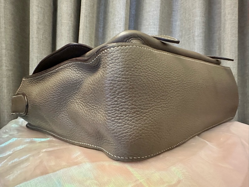 Hermes Steve34大象灰 經典雙扣Bag 罕見五角🌟🌟刻印-30