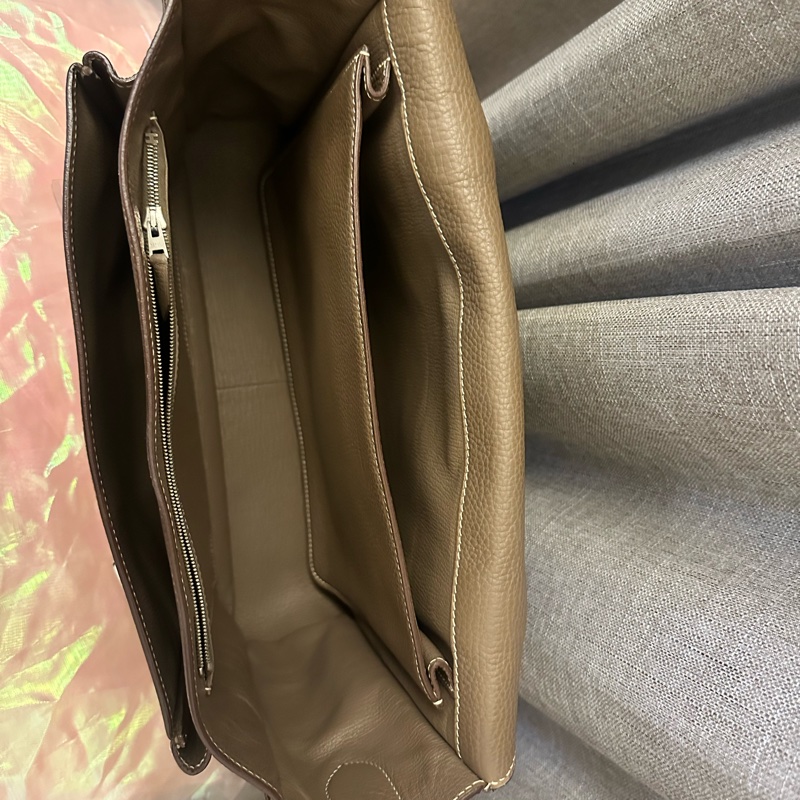 Hermes Steve34大象灰 經典雙扣Bag 罕見五角🌟🌟刻印-35