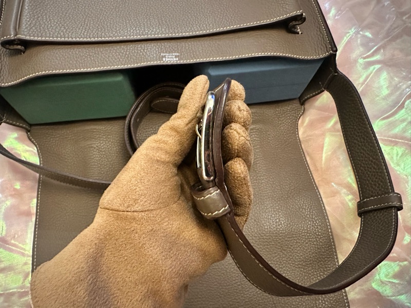 Hermes Steve34大象灰 經典雙扣Bag 罕見五角🌟🌟刻印-44
