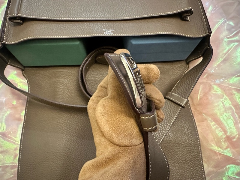 Hermes Steve34大象灰 經典雙扣Bag 罕見五角🌟🌟刻印-45