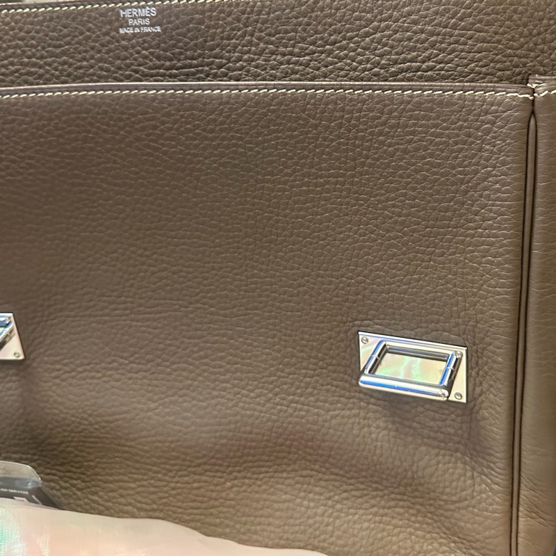 Hermes Steve34大象灰 經典雙扣Bag 罕見五角🌟🌟刻印-49