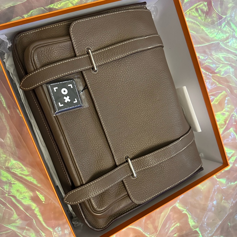 Hermes Steve34大象灰 經典雙扣Bag 罕見五角🌟🌟刻印-61