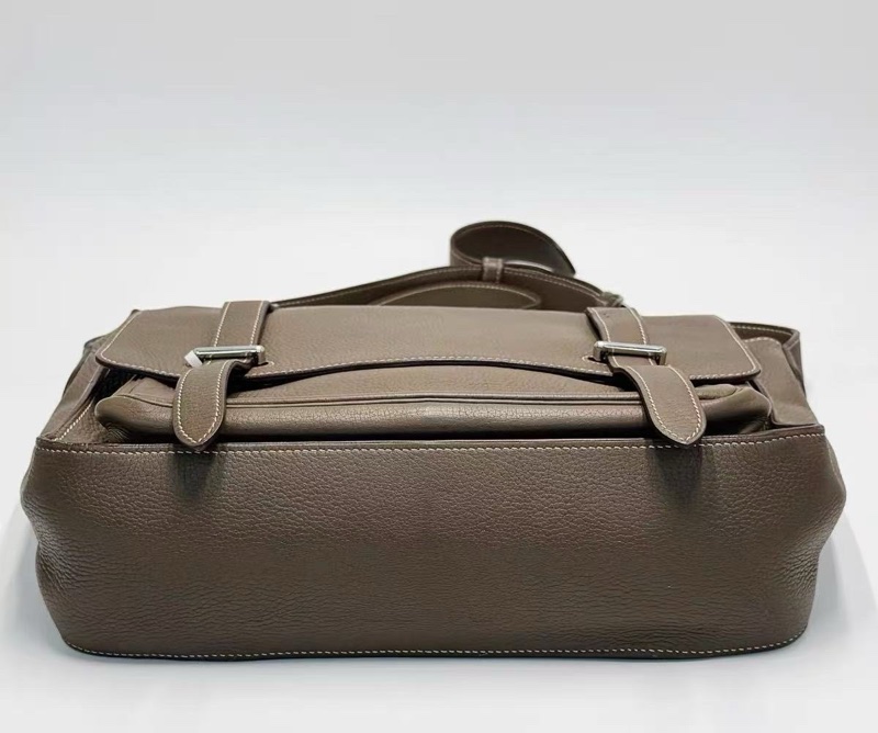 Hermes Steve34大象灰 經典雙扣Bag 罕見五角🌟🌟刻印-2