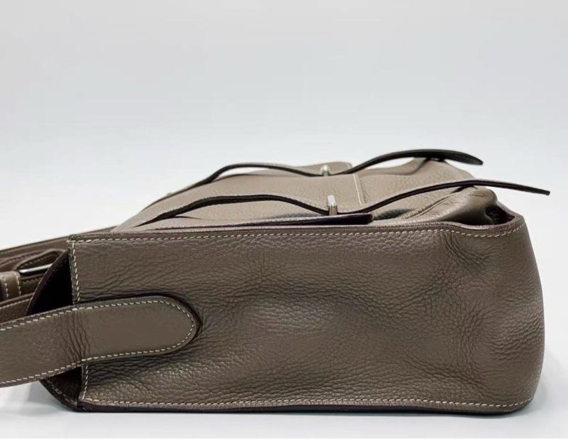 Hermes Steve34大象灰 經典雙扣Bag 罕見五角🌟🌟刻印-5