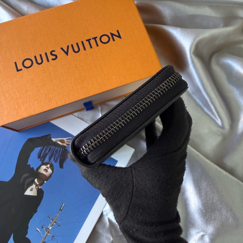 Monogram Zippy 橫式ㄇ形拉鍊長夾(黑灰色)-2