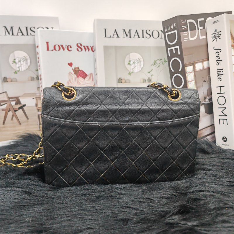 Chanel Vintage CF 黑金 12開-1