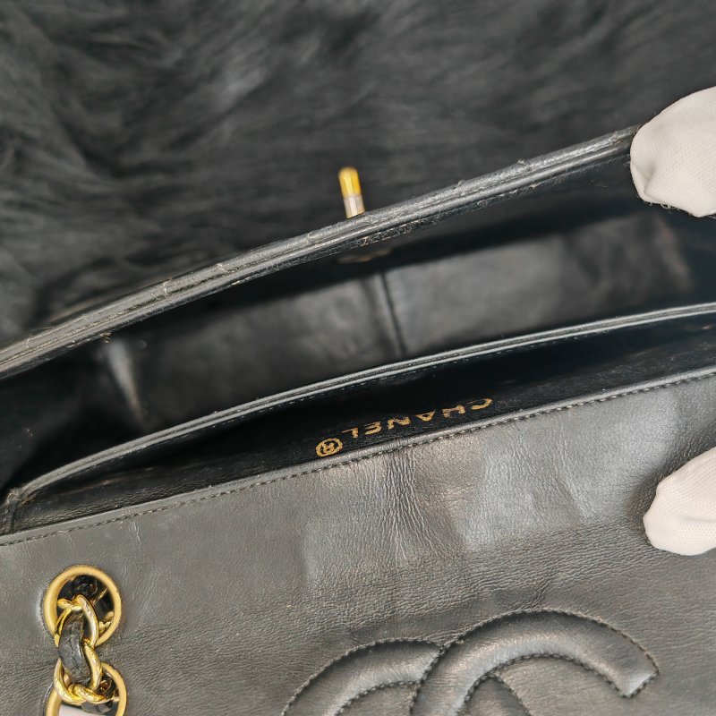 Chanel Vintage CF 黑金 12開-5