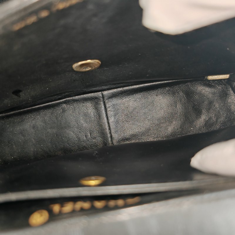 Chanel Vintage CF 黑金 12開-6