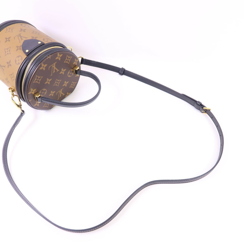 LOUIS VUITTON Monogram Reverse Cannes金扣手挽肩背兩用袋-4