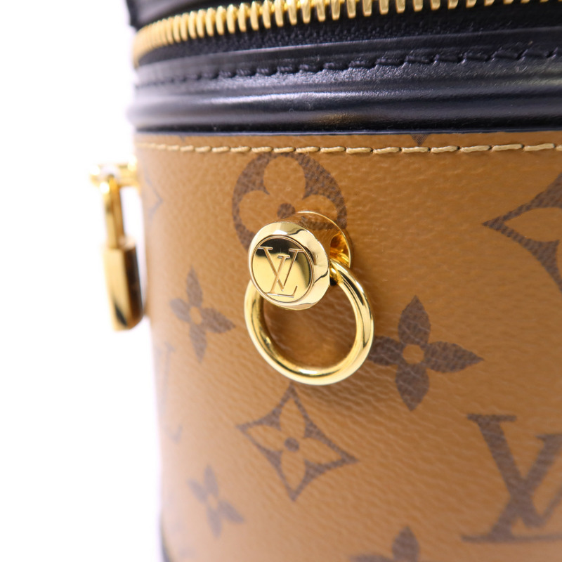 LOUIS VUITTON Monogram Reverse Cannes金扣手挽肩背兩用袋-8