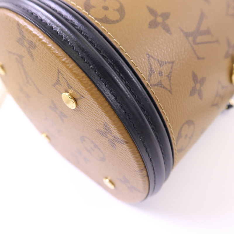 LOUIS VUITTON Monogram Reverse Cannes金扣手挽肩背兩用袋-12