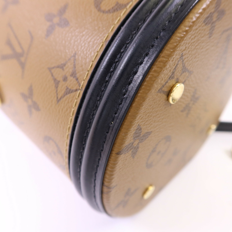 LOUIS VUITTON Monogram Reverse Cannes金扣手挽肩背兩用袋-13